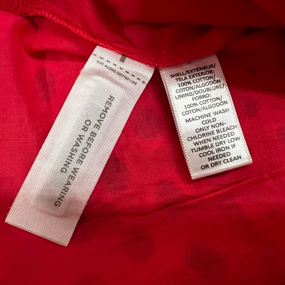 Ann Taylor LOFT Coral Eyelet Knee-Length 100% Cotton Skirt Size 6 - Picture 6 of 6